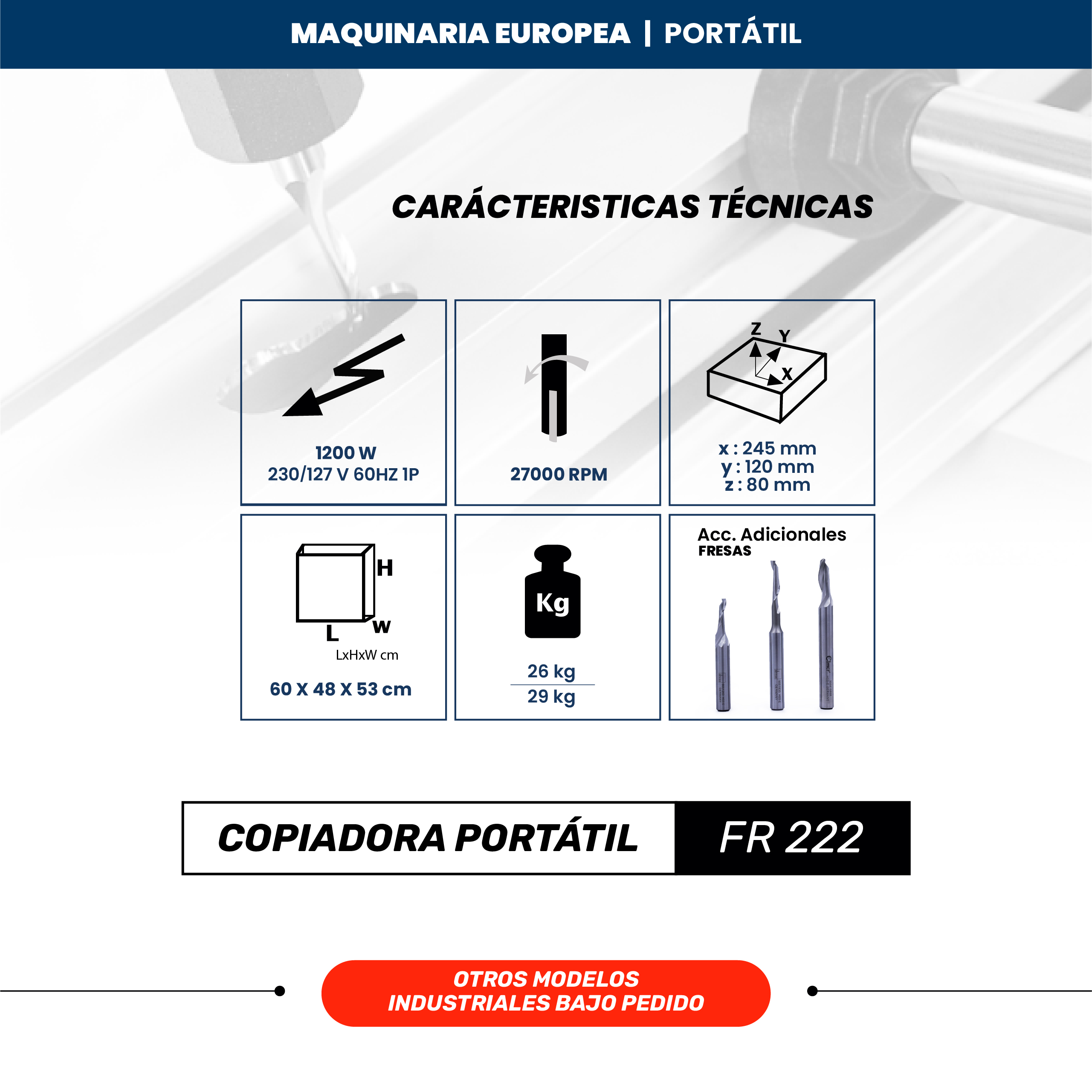 COPIADORA PORTÁTIL 𝗙𝗥 𝟮𝟮𝟮 - Imagen 2