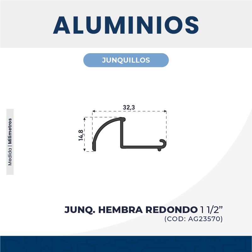 JUNQUILLO HEMBRA REDONDO 𝟭 𝟭/𝟮"