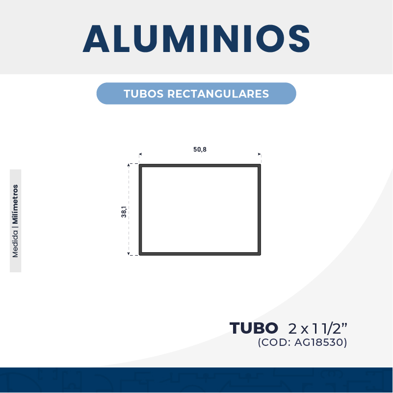 TUBO 𝟮 𝗫 𝟭 𝟭/𝟮"