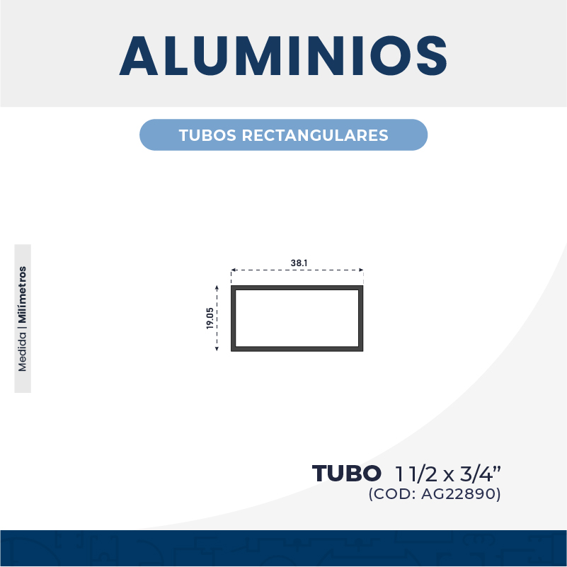 TUBO 𝟭 𝟭/𝟮 𝗫 𝟯/𝟰"